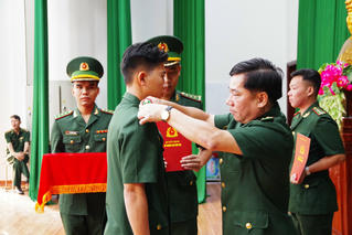 An Giang: Tổ chức Lễ tiễn quân nhân hoàn thành nghĩa vụ quân sự trở về địa phương