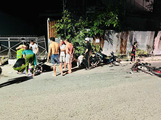 Bác sĩ Trại tạm giam Công an tỉnh Kiên Giang cứu 3 người bị tai nạn giao thông