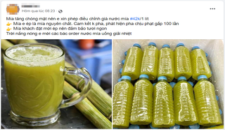 Nước mía 'đu' theo giá xăng, lên 42.000 đồng 1 lít 