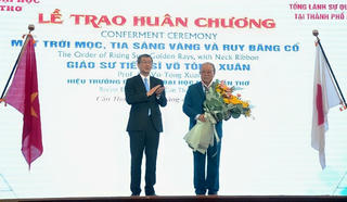 Cần Thơ: Chính phủ Nhật Bản trao tặng Giáo sư, Tiến sĩ Võ Tòng Xuân Huân chương Mặt trời mọc