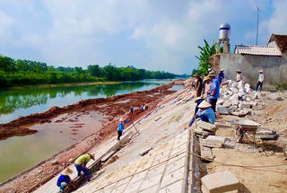 Vĩnh Long đầu tư hơn 700 tỷ đồng xây dựng mới kè chống sạt lở sông Tắc Từ Tải