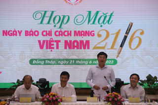 Đồng Tháp: Gặp gỡ, động viên nhân kỷ niệm 97 năm Ngày báo chí cách mạng Việt Nam