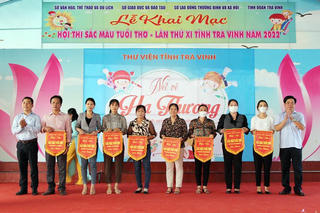 Trà Vinh: Sôi nổi hội thi vẽ tranh thiếu nhi “Sắc màu tuổi thơ” năm 2022