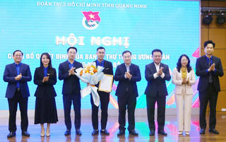 Anh Nguyễn Thế Minh, giữ chức Bí thư Tỉnh Đoàn Quảng Ninh khóa XII, nhiệm kỳ 2022-2027