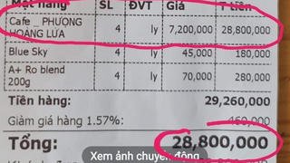Xử lý quán cà phê tự in hóa đơn giá “khủng” nhằm câu kéo khách hàng