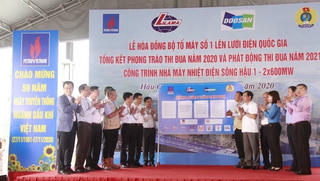 Hòa Tổ máy số 1 Nhà máy nhiệt điện Sông Hậu 1 vào hệ thống điện quốc gia