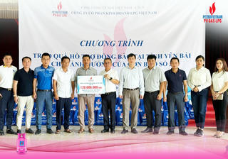 PV GAS LPG hỗ trợ người dân ảnh hưởng bão số 3 tại Yên Bái