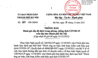 Hà Nội: Số quận, huyện cấp độ 3 tăng, quận Đống Đa giảm về cấp độ 2