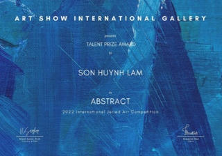 Một họa sĩ Việt Nam đoạt giải cuộc thi tranh trừu tượng quốc tế 2022