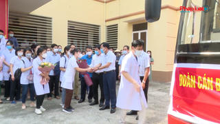 Tỉnh Vĩnh Phúc tiếp tục cử đoàn cán bộ y tế chi viện miền Nam chống dịch