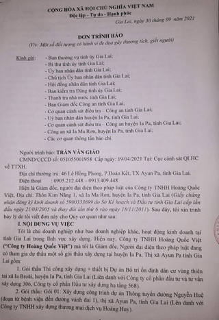 Huyện Ia Pa, tỉnh Gia Lai: Giám đốc doanh nghiệp bị dọa "chặt chân" khi tham gia đấu thầu