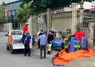 BCĐ 197 phường Nhật Tân: Ra quân xử lý vi phạm trật tự đô thị trên phố Nhật Chiêu