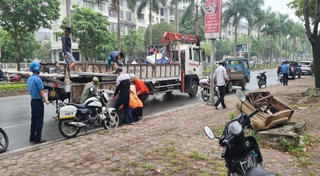 BCĐ 197 huyện Hoài Đức xử lý nghiêm vi phạm về trật tự đô thị