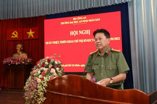 Trường Đại học An ninh nhân dân tổ chức Hội nghị triển khai Chỉ thị số 02 Bộ Công an 