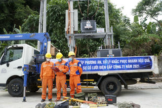 Ngành Điện lực Thanh Hóa diễn tập phòng, chống thiên tai và tìm kiếm cứu nạn năm 2021