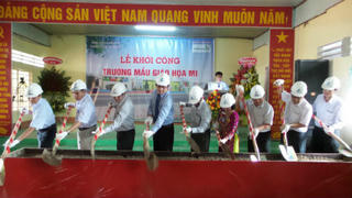 Vietcombank tài trợ 20 tỷ đồng xây trường mẫu giáo tại Hậu Giang