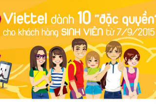 Khám phá 10 “đặc quyền” Viettel dành cho khách hàng sinh viên