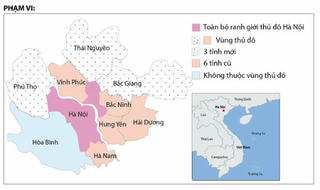 Vùng Thủ đô Hà Nội sẽ có thêm ba tỉnh mới