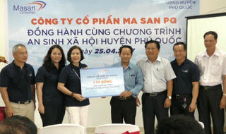 Công ty Cổ Phần Masan PQ: Trao 1 tỷ đồng cho hoạt động An sinh xã hội huyện Phú Quốc