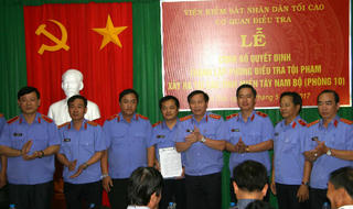 Thành lập phòng Điều tra tội phạm tại Tây Nam bộ