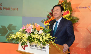 Phó Thủ tướng Vương Đình Huệ dự lễ khai trương thị trường chứng khoán phái sinh
