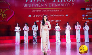 Vòng bán kết Hoa khôi Sinh viên: Thí sinh khoe vẻ đẹp tươi tắn trong tà áo dài