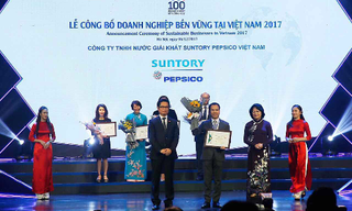 Suntory PepsiCo Việt Nam được vinh danh Doanh Nghiệp Bền Vững và cống hiến cho cộng đồng