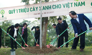 Hành trình về nguồn của Vinamilk và Quỹ 1 triệu cây xanh tại tỉnh Cao Bằng