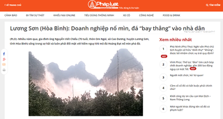 Công ty Hoàng Đạt phản hồi về việc khai thác đá