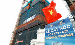 Tập đoàn Sunshine long trọng tổ chức lễ cất nóc dự án Sunshine Riverside
