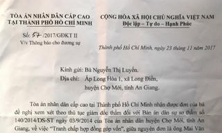 Hồ sơ vụ “Tranh chấp hợp đồng góp vốn” ở huyện Chợ Mới được chuyển lên VKSND Cấp cao tại TP HCM