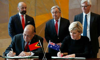Đông Timor ký hiệp ước phân định ranh giới biển với Australia