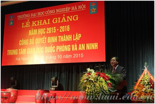 Trung tâm Giáo dục Quốc phòng và An ninh Trường Đại học Công nghiệp Hà Nội