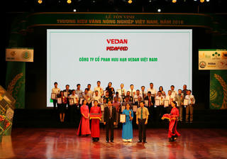 Vedan liên tiếp đạt giải thưởng Thương hiệu vàng Nông nghiệp Việt Nam