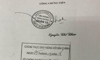 TP HCM: Cảnh báo về văn bản công chứng sử dụng con dấu giả