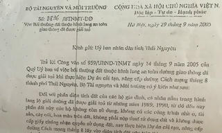 UBND TP Thái Nguyên đã giải quyết khiếu nại của ông Luận