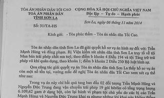 Vụ án ma túy ở Sơn La: Tòa sơ thẩm yêu cầu làm rõ nhiều vấn đề