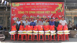 Vedan Việt Nam trao tặng hơn 1.000 phần quà tết cho người dân có hoàn cảnh khó khăn