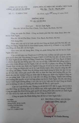 Vụ Trưởng Công an phường Trúc Bạch bị tố quỵt nợ: Mức kỷ luật là quá nhẹ?