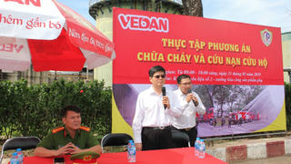 Vedan Việt Nam tham gia diễn tập PCCC và cứu nạn cứu hộ quy mô lớn