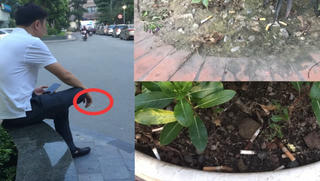 Hút thuốc trong bệnh viện bất chấp luật cấm
