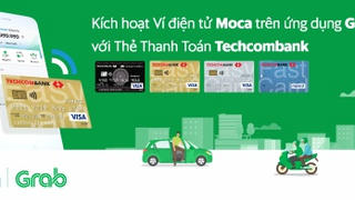 Ví điện tử Moca trên ứng dụng Grab chính thức liên kết với Techcombank
