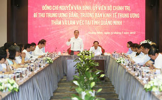 Ban Kinh tế Trung ương làm việc với tỉnh Quảng Ninh