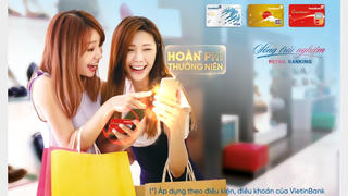 Ưu đãi hoàn phí thường niên cho chủ thẻ tín dụng quốc tế VietinBank