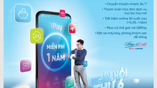 Ưu đãi 1 năm duy trì dịch vụ khi tham gia Ngày hội “Thứ 6 iPay”