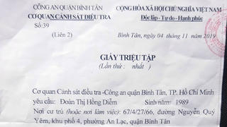 Bình Tân, TP HCM: Bức xúc vì bị triệu tập, người dân khẳng định “không liên quan”
