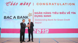 Bac A Bank chính thức được vinh danh 'Ngân hàng tiêu biểu về tín dụng xanh'