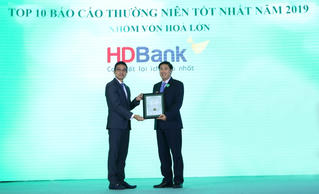 HDBank vào top 10 Doanh nghiệp niêm yết vốn hóa lớn có Báo cáo thường niên xuất sắc nhất