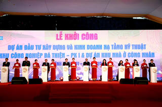 Khởi công Dự án đầu tư xây dựng và kinh doanh hạ tầng kỹ thuật Khu công nghiệp Bá Thiện - Phân khu I & Dự án khu nhà ở công nhân