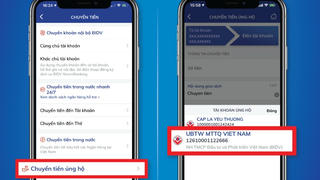 BIDV miễn phí chuyển tiền ủng hộ phòng, chống dịch Covid-19